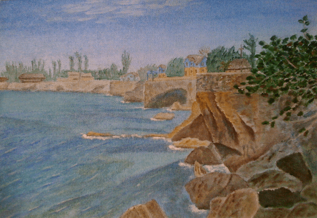 Cliffs at west end